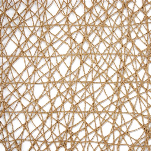  DII Woven Paper Square Decorative Placemat or Charger for Holidays, Parties, and Decor (16 Square) Taupe - Set of 6