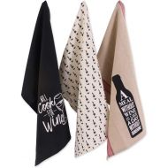 DII Embellished Wine & Sunshine, Dishtowel S/3, 3 Piece