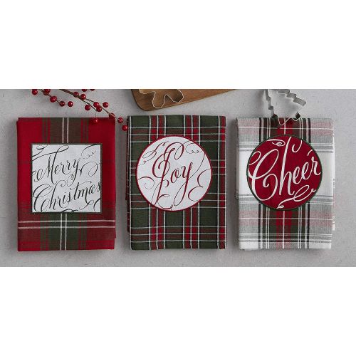  DII 5076 Holiday Botanical Dishtowel, S/3, 3 Piece