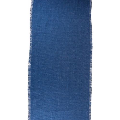  DII 100% Jute, Rustic, Vintage Table Runner, for Parties, BBQs, Everyday, Holidays Use, 15x74, Nautical, 15 x 74, Solid Blue