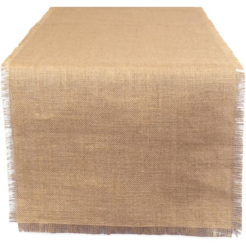  DII 100% Jute, Rustic, Vintage Table Runner, for Parties, BBQs, Everyday, Holidays Use, 15x74, 15 x 74, Solid Natural