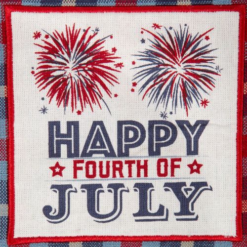  DII Kitchen Collection 100% Machine Washable Cotton for Entertaining, Cooking, Baking or Barbeques, Dishtowel Set, Happy 4th of July 3 Piece