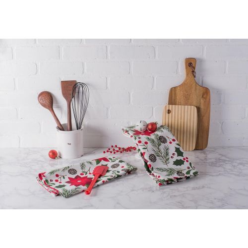  DII Woodland Christmas Kitchen Collection, Dishtowel Set, 2 Piece