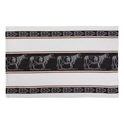  DII CAMZ11106 Cotton Jacquard Dish, Decorative Oversized Towels, Perfect Home and Kitchen Gift, 18x28, Cow