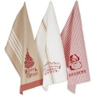 DII Vintage Collection Dishtowel, Set of 3, Merry Christmas, 3 Piece
