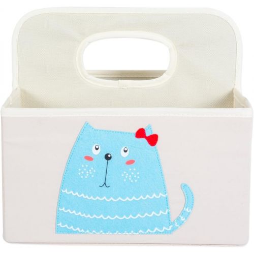  DII CAMZ37546 Nursery Storage Caddy for Diapers & Changing Supplies (11 x 10 x 10), Kitty