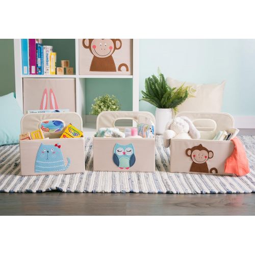  DII CAMZ37546 Nursery Storage Caddy for Diapers & Changing Supplies (11 x 10 x 10), Kitty