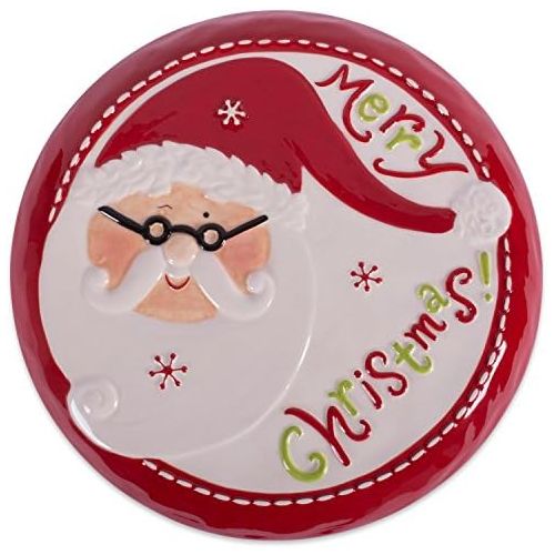  DII Winter Season Dishware Holiday Baking, 11.2 x 4.5, Santa Cake Stand