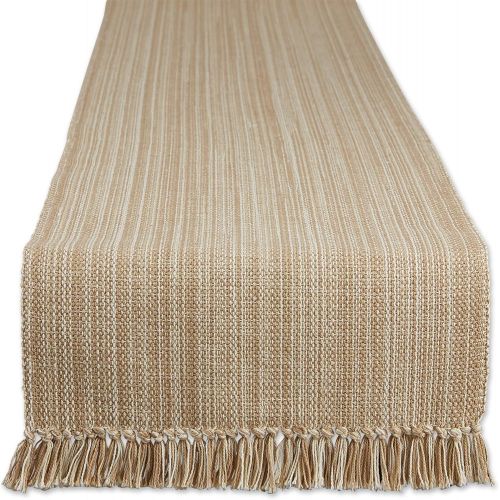  [아마존베스트]DII Varigated Tabletop Collection, Table Runner, 13x72, Taupe