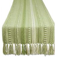 [아마존베스트]DII Farmhouse Braided Table Runner, 15x72, Antique Green