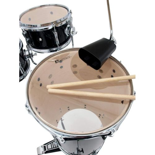  [아마존베스트]Dimavery CDS Cocktail Drum set, black Drum set