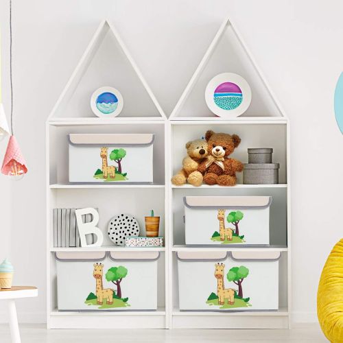  [아마존베스트]DIMJ Toy Chest with Lids, Kids Toy Bin 2 Packs Toy Storage Organizer for Boys, Girls, Nursery, Playroom, Closet, Living Room