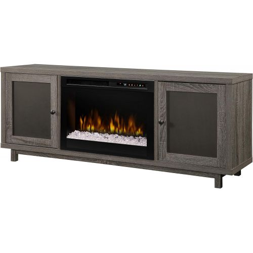  Dimplex Jesse TV Stand Electric Fireplace (Model: GDS26G8-1908IM), 120V, 1500W, 12.5 Amps, Iron Mountain Grey