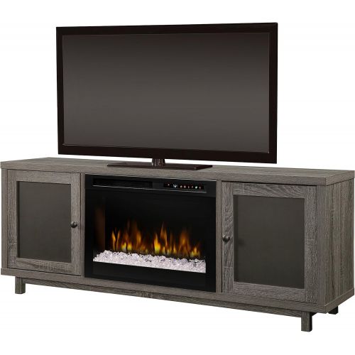  Dimplex Jesse TV Stand Electric Fireplace (Model: GDS26G8-1908IM), 120V, 1500W, 12.5 Amps, Iron Mountain Grey