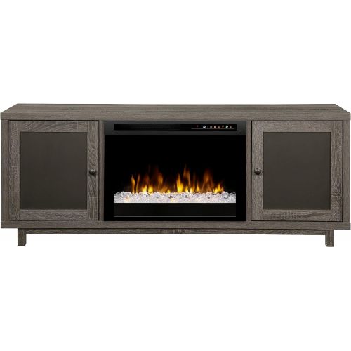  Dimplex Jesse TV Stand Electric Fireplace (Model: GDS26G8-1908IM), 120V, 1500W, 12.5 Amps, Iron Mountain Grey