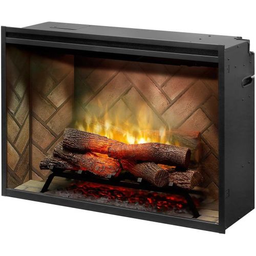  DIMPLEX REVILLUSION Electric Fireplace, Gloss Black
