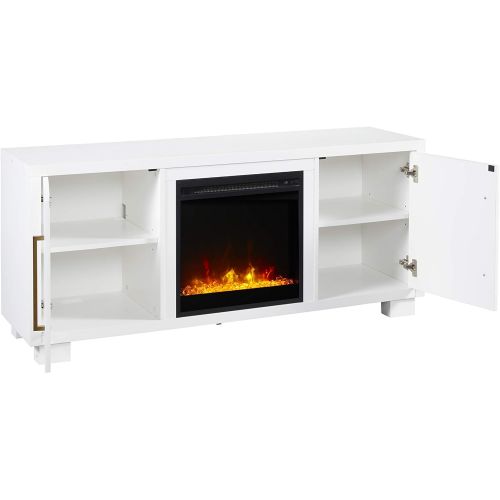  DIMPLEX Shelby Electric Fireplace, One Size, White