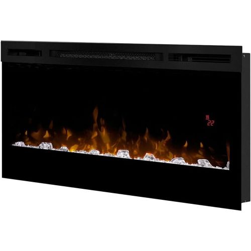  Dimplex Prism 34 Electric Fireplace & Driftwood Log Kit - Black, BLF3451 & LF34DWS-KIT