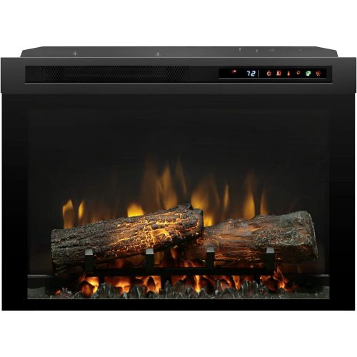  DIMPLEX DF26L-PRO DF26L-PRO Multi-Fire XHD PRO 5118 BTU / 1500W 26 Inch Wide Built-in Vent-Free Electric Fireplace with Inner-Glow Log Media and Remote Control