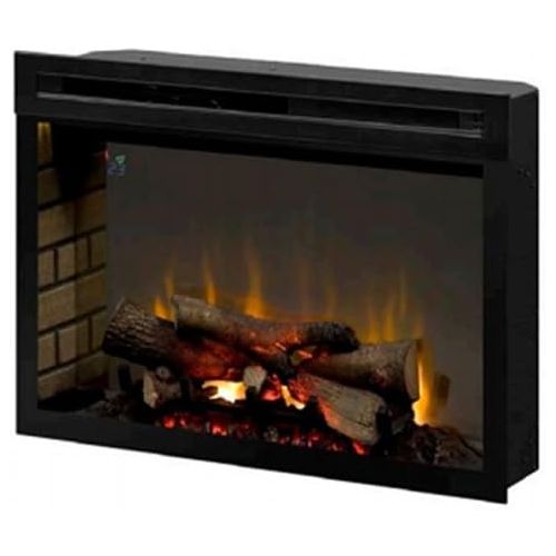  Dimplex PF2325HL Multi-Fire Xd 25-Inch Electric Firebox with Faux Logs Bed, Black