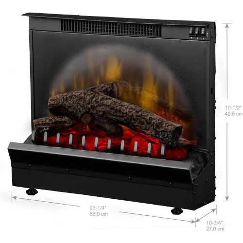  Dimplex U.S DFI2309 Standard 23 Log Set Electric Fireplace Insert, 120V, 1375W, 11.5 Amps, Black