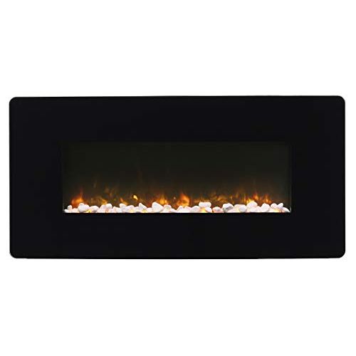  DIMPLEX Winslow 35 Wall-Mount Electric Fireplace, Model: SWM3520, 120V, 1400W, 11.7Amps, Black