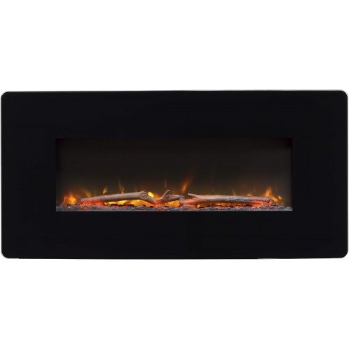  DIMPLEX Winslow 35 Wall-Mount Electric Fireplace, Model: SWM3520, 120V, 1400W, 11.7Amps, Black