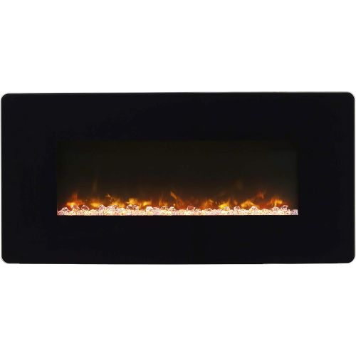  DIMPLEX Winslow 35 Wall-Mount Electric Fireplace, Model: SWM3520, 120V, 1400W, 11.7Amps, Black