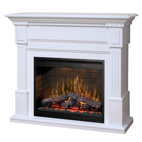  54.8 Dimplex Essex White Purifire Electric Fireplace - GDS30L3-1086W, Mantel