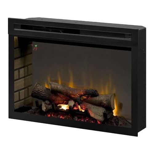  Dimplex PF3033HL Multi-Fire XD 33 Electric Firebox with Faux Logs Bed, Black