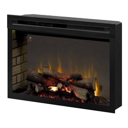 Dimplex PF3033HL Multi-Fire XD 33 Electric Firebox with Faux Logs Bed, Black