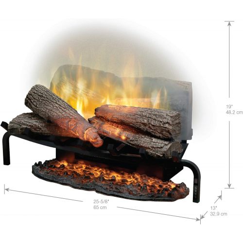  DIMPLEX Revillusion 25 Plug-In In Electric Fireplace Log Set Model: RLG25), 120V, 1500W, 12.5 Amps Black