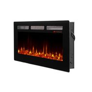 Dimplex Sierra 48 Linear Electric Fireplace (Model: SIL48), 120V, 1400W, 11.7 Amps, Black