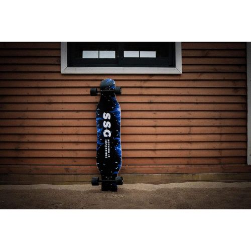  [아마존베스트]DINBIN 41 Inch Drop Through 8 Ply Maple Complete Longboards Skateboard,Cruising,Freeride Slide,Freestyle and Downhill Freestyle Cruiser for Teens or Adults