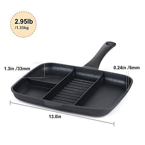  DINGJIANG Nonstick Cast Aluminum Wok/Stockpot/Skillet/Grill Pan with Lid