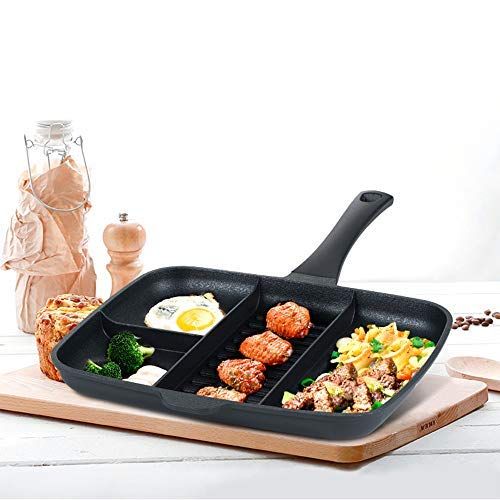  DINGJIANG Nonstick Cast Aluminum Wok/Stockpot/Skillet/Grill Pan with Lid