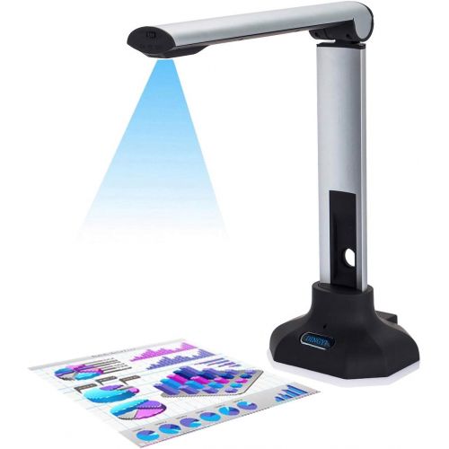  [아마존베스트]DINGYI Portable 8MP USB Document Camera Scanner with Auto-Focus and LED Supplemental Light. Excellent for Teacher Web Classroom Library and Office Conferencing