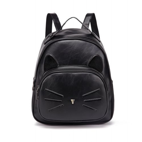  DIOMO Mini Women Backpacks Cute Cat Girls Daypack Rucksack Small Bags (Mini, Black)