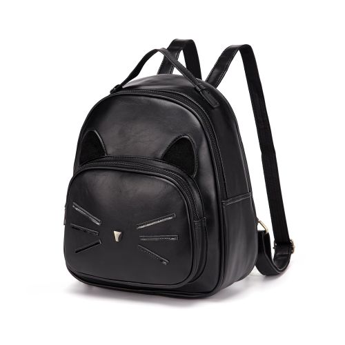  DIOMO Mini Women Backpacks Cute Cat Girls Daypack Rucksack Small Bags (Mini, Black)