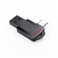 DISAIN Mini USB- C Flash Drive,128GB High Speed Dual Flash Disk(USB-A 3.0/USB-C) Type-C USB Drive,Black (BLACK-128GB-Mini)