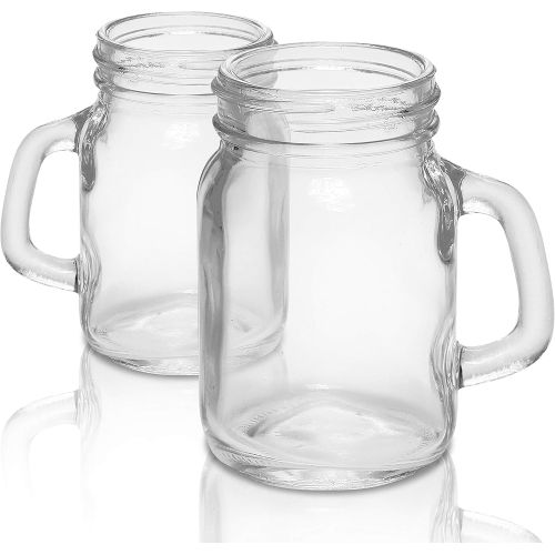  [아마존베스트]DISCOUNT PROMOS 4.5 oz. Mason Jar Sampler Glasses - 10 pack - Customizable Text, Logo - Clear