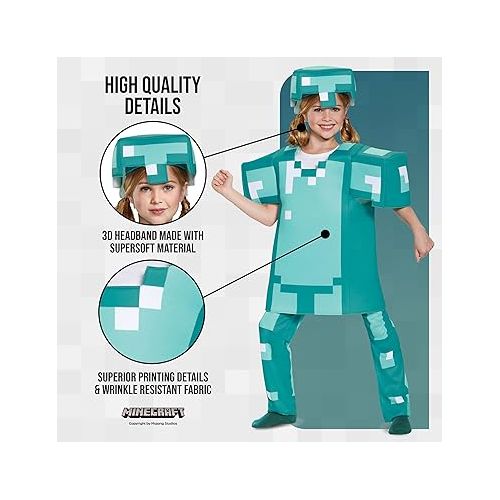  Disguise Deluxe Minecraft Armor Kids Costume