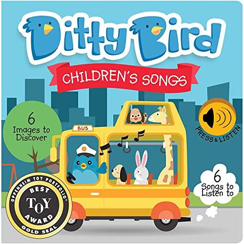  [아마존베스트]DITTY BIRD Baby Sound Book: Our Children’s Songs Musical Book is The Perfect Toys for 1 Year Old boy and 1 Year Old Girl Gifts. Educational Music Toys for Toddlers 1-3. Award-Winni