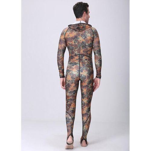  DIVE & SAIL Men Camo Wetsuit UV Protection Rash Guard Dry Fast Diving Suit for Snorkeling