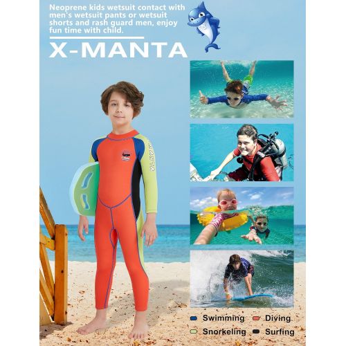  DIVE & SAIL Kids Wetsuit 2.5mm Neoprene Keep Warm for Diving Swimming Canoeing UV Protection