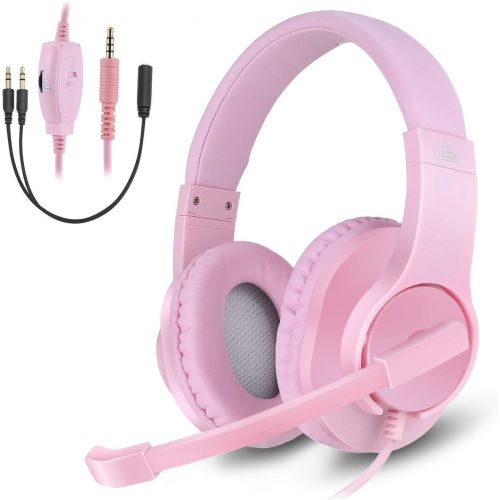  [아마존베스트]Gaming Headset for Xbox One, PS4, Nintendo Switch, DIWUER Bass Surround and Noise Cancelling 3.5mm Over Ear Headphones with Mic for Laptop PC Smartphones