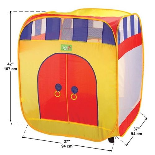  DIY Creations Play Tent 2-in-1 Tunnel Boy Girl Princess Indoor Outdoor Cubby Pop Up House Party