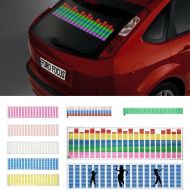 DIYAH Auto Sound Music Beat Activated Car Stickers Equalizer Glow LED Light Audio Voice Rhythm Lamp 70cm X 16cm / 27.5in X 6.3in (Red)