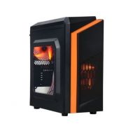 DIYPC DIY-F2-O Black/Orange USB 3.0 Micro-ATX Mini Tower Gaming Computer Case w
