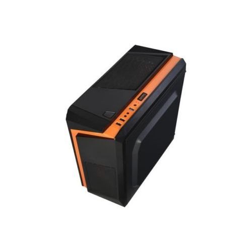  DIYPC DIY-F2-O BlackOrange USB 3.0 Micro-ATX Mini Tower Gaming Computer Case w